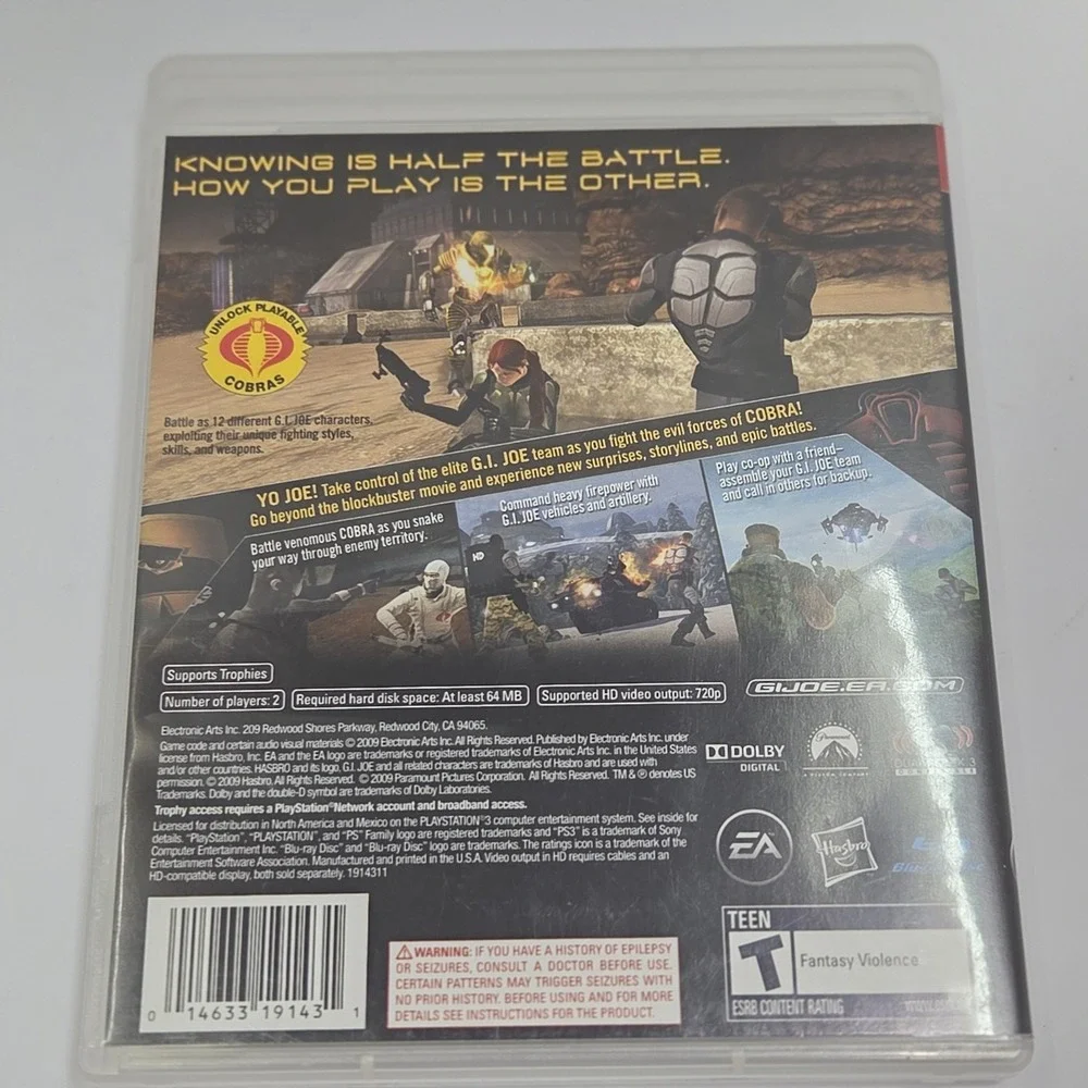 Gi Joe Rise of Cobra - Sony PlayStation 3
